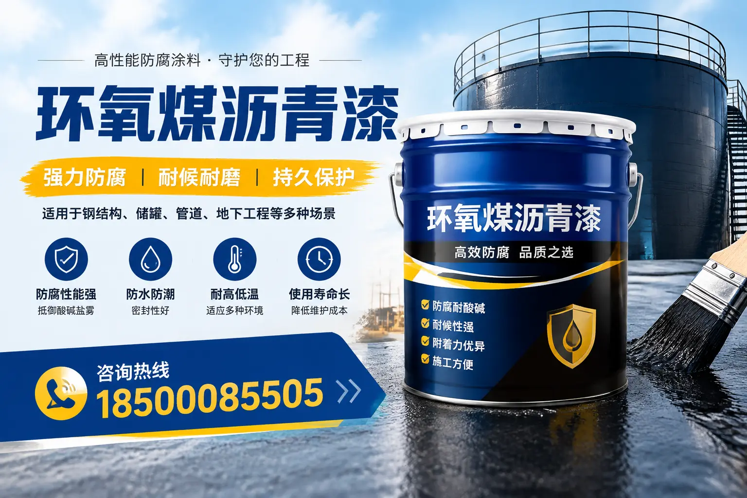 环氧煤沥青漆在工业中的应用，滨海新区企业的选择